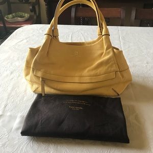 Kate Spade Stevie Grant Park Lemon Leather Bag
